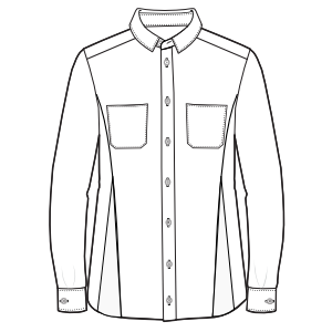 Fashion sewing patterns for MEN Shirts Shirt LS 3030